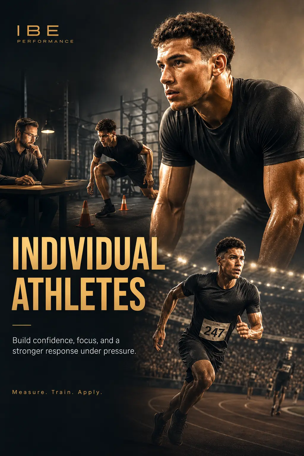 Individual athlete training mental performance for pressure moments in competition