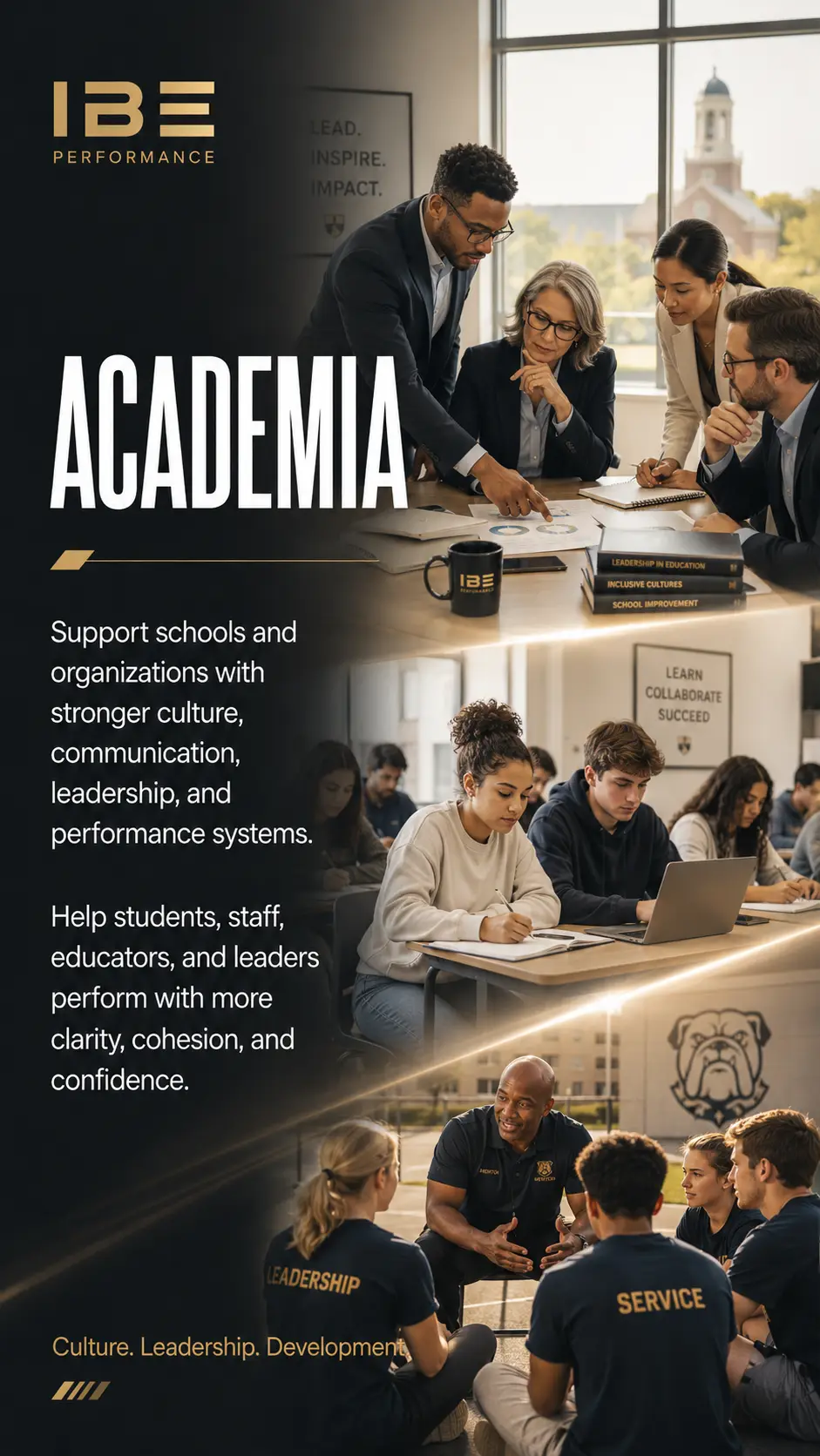 Students and staff in a school setting building mental performance habits